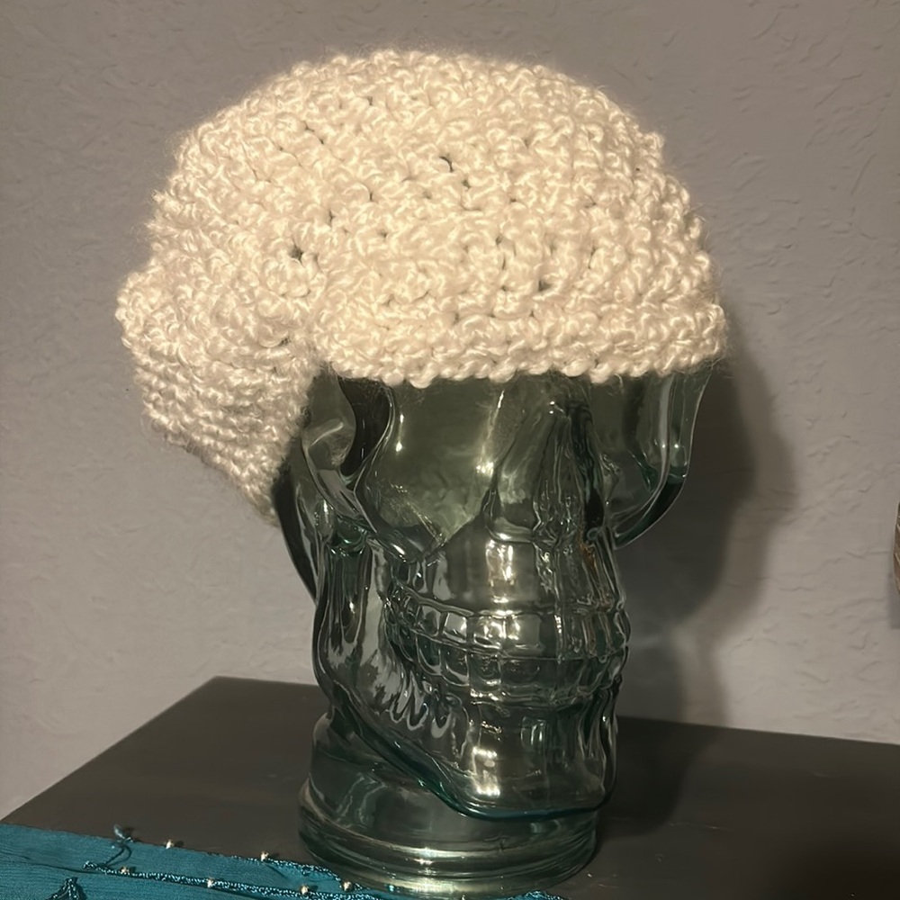 Free with any purchase. Crochet handmade slouchy beanie beret hat